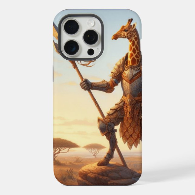 Coque iPhone Guerrier de girafe (Verso)