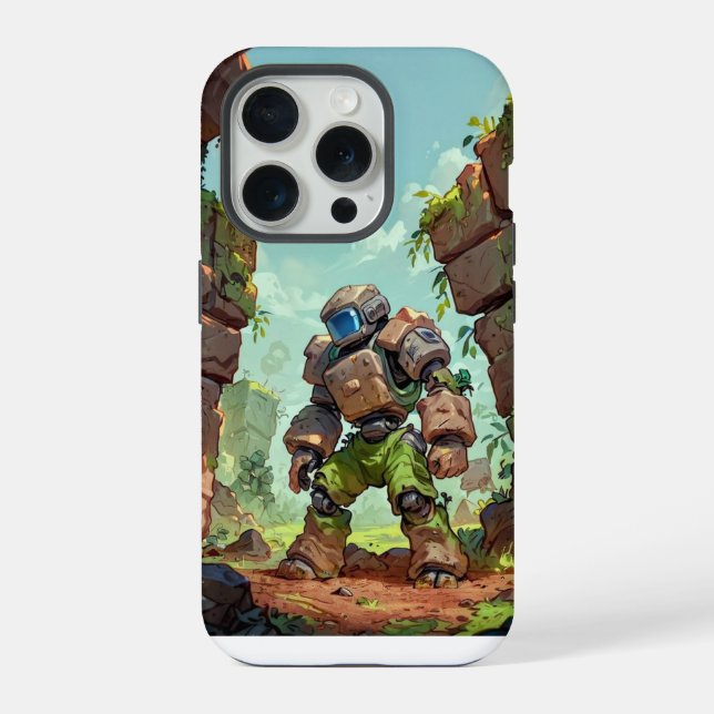 Coque iPhone Guerrier de pierre (Verso)