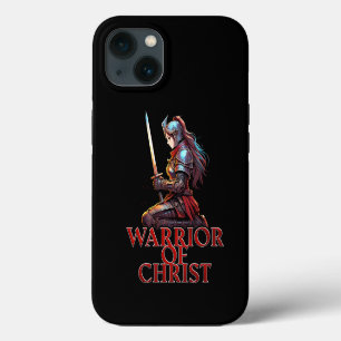 Etui iPhone 13 Guerrière du Christ Femme Prière Biblique chrétien