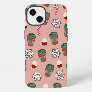 Etui iPhone 13 Guiirlande de Noël esthétique Café