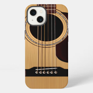 Etui iPhone 13 Guitare acoustique à table en épicéa