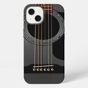 Etui iPhone 13 Guitare acoustique noire Ash