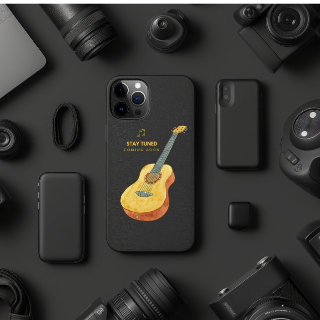 Coque iPhone Guitare : Restez tunés (Créateur téléchargé)