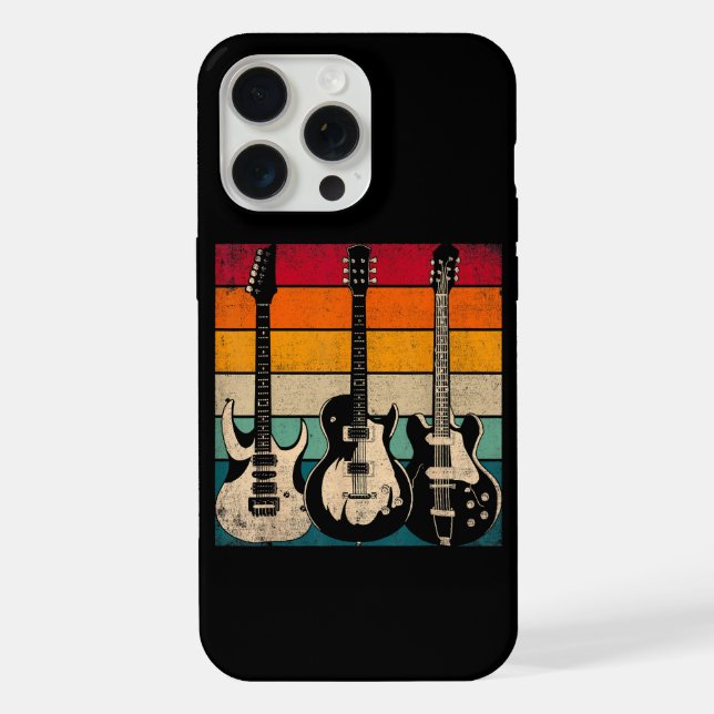Coque iPhone Guitare rétro (Verso)