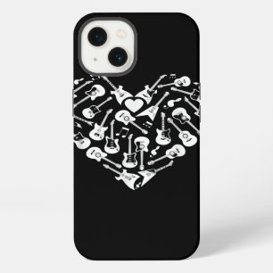 Etui iPhone 13 Guitars Cœur Guitariste Saint-Valentin