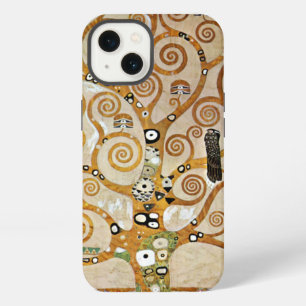 Etui iPhone 13 Gustav Klimt Arbre de vie doré avec oiseau