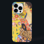 Coque Pour Pour iPhone 14 Pro Max Gustav Klimt Lady Avec Fan vintage Art Nouveau<br><div class="desc">Gustav Klimt Lady Avec Fan vintage Art Nouveau</div>