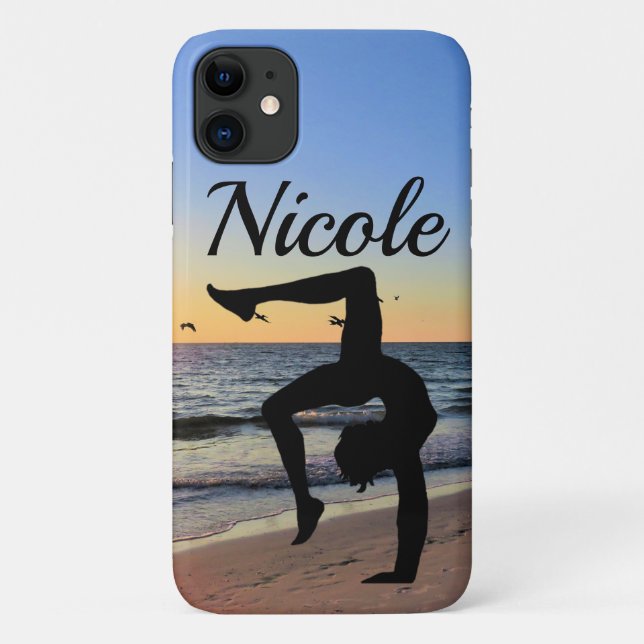 COQUE IPHONE GYMNASTIQUE PERSONNALISÉ (Dos)