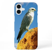 Gyrfalcon perché sur un étui de téléphone