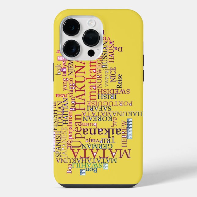 Coque iPhone Hakuna Matata (Verso)