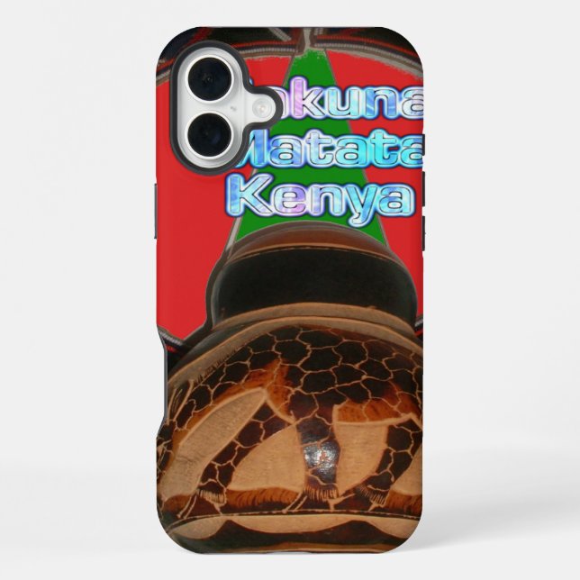 Coque iPhone Hakuna Matata Kenya Impression d'art (Verso)