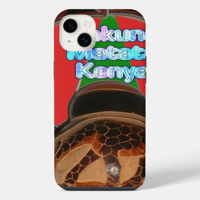 Coque iPhone Hakuna Matata Kenya Impression d'art (Verso)