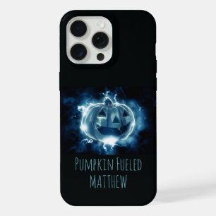 Coque iPhone 15 Pro Max Halloween à la citrouille noir