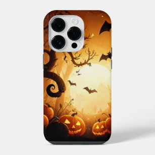 Coque iPhone Halloween/chauve-souris/Citrouille/automne