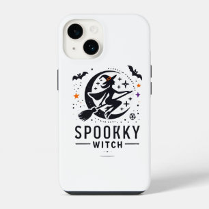 Coque Pour iPhone 14 Halloween Conception de sorcière Éffrayante - Vol 