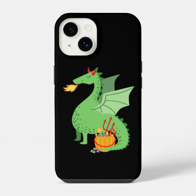 Coque iPhone Halloween dragon (Verso)