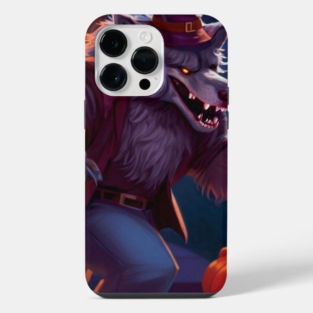 Coque iPhone Halloween/loup-garou/automne/automne (Verso)