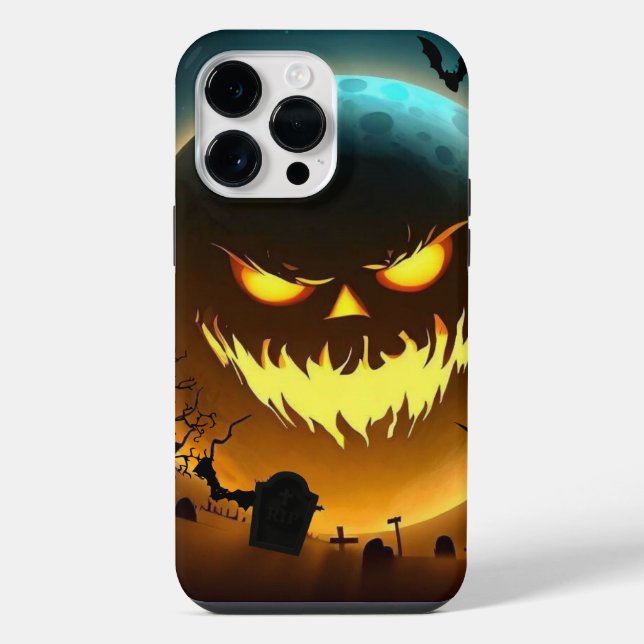 Coque iPhone Halloween/lune/iPhone citrouille/coque ipad (Verso)