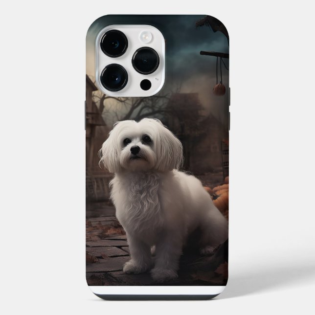 Coque iPhone Halloween maltais effrayant (Verso)