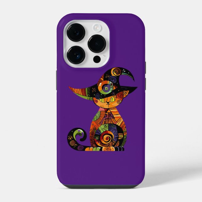 Coque iPhone Halloween/mystique/chat/automne (Verso)