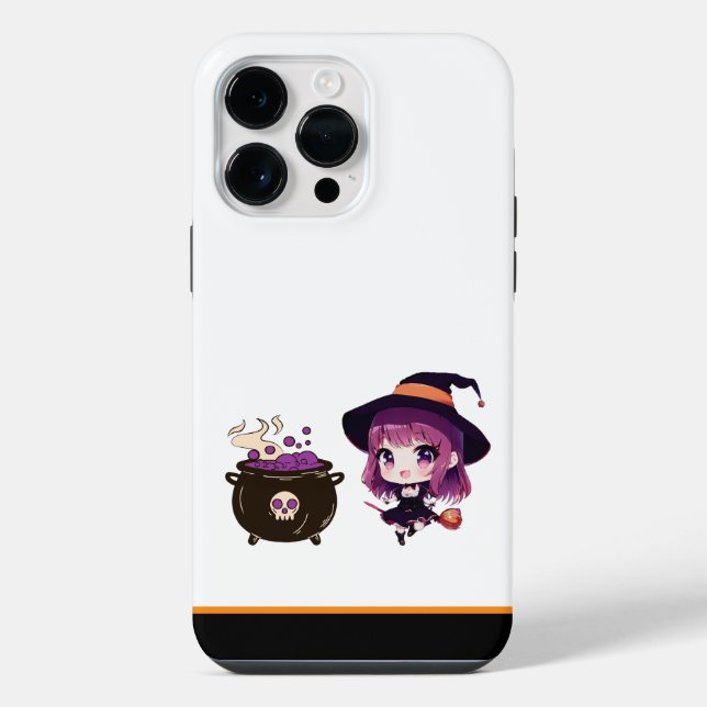 Coque iPhone Halloween/sorcière/automne/octobre (Verso)