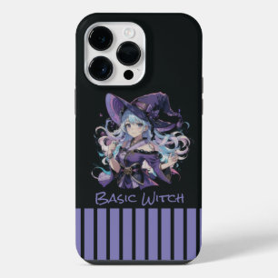 Coque Pour Pour iPhone 14 Pro Max Halloween/Sorcière/violet