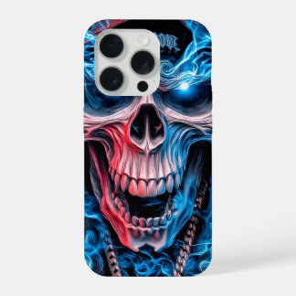 Coque iPhone 15 Pro ​Halo Skull Drip