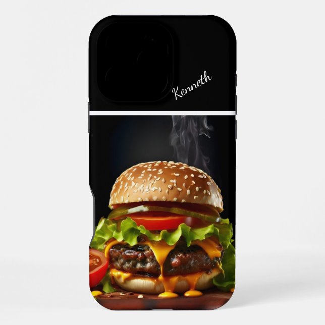 Coque iPhone Hamburger gourmet juteux  (Verso)
