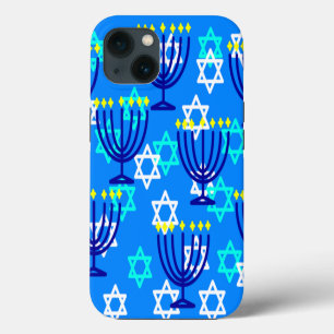Etui iPhone 13 Hanoukka Menorahs