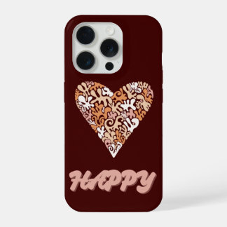 Coque iPhone 15 Pro HAPPY phone case
