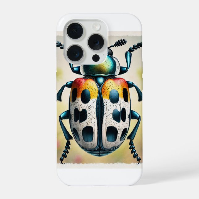 Coque iPhone Harlequin Beetle 310724IREF203 - Watercolor (Verso)