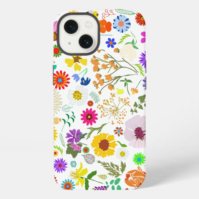 Coque iPhone Harmonie florale printanière (Verso)