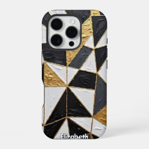 Coque iPhone 16 Pro Harmonie tripartite : Interlace d'or
