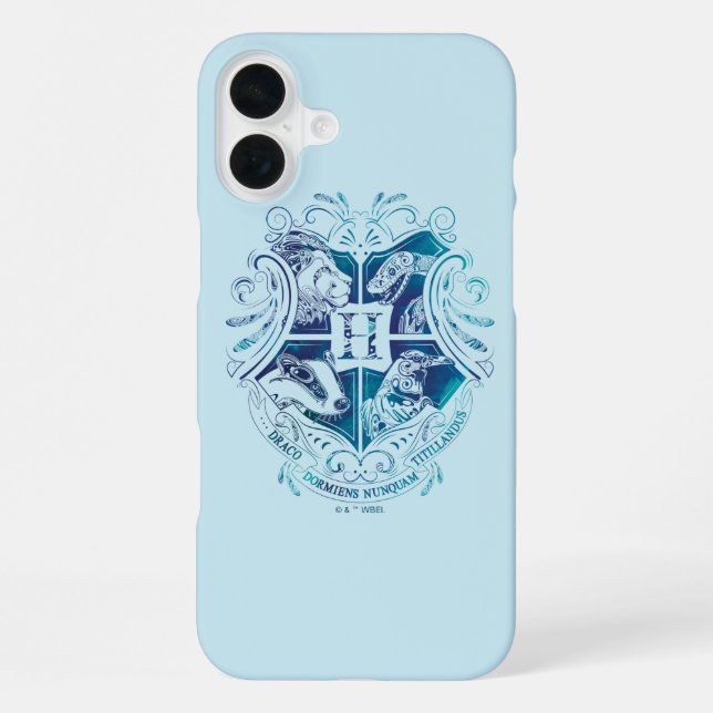 Coque iPhone Harry Potter | Aguamenti Blason HOGWARTS™ (Verso)