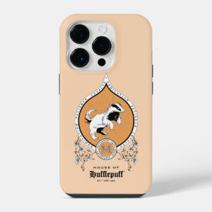 Coque Pour iPhone 14 Plus HARRY POTTER™ Dessin délicat du blason de HUFFLE