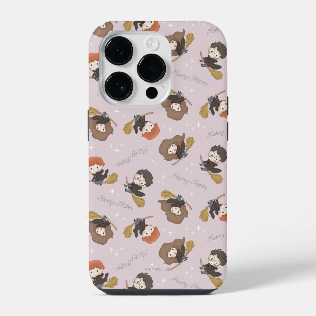 Coque iPhone HARRY POTTER™, Hermione & Ron Flying Motif (Verso)