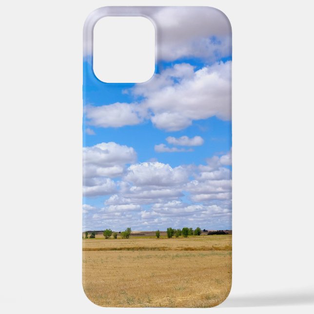 Coque iPhone Harvested wheat fields  (Verso)
