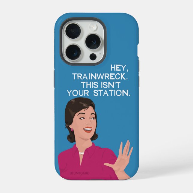 Coque iPhone Hé, catastrophe ferroviaire.  (Verso)