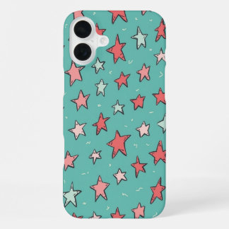 Coque iPhone 16 Plus Heartstopper nick nelson étoiles téléphone bleu