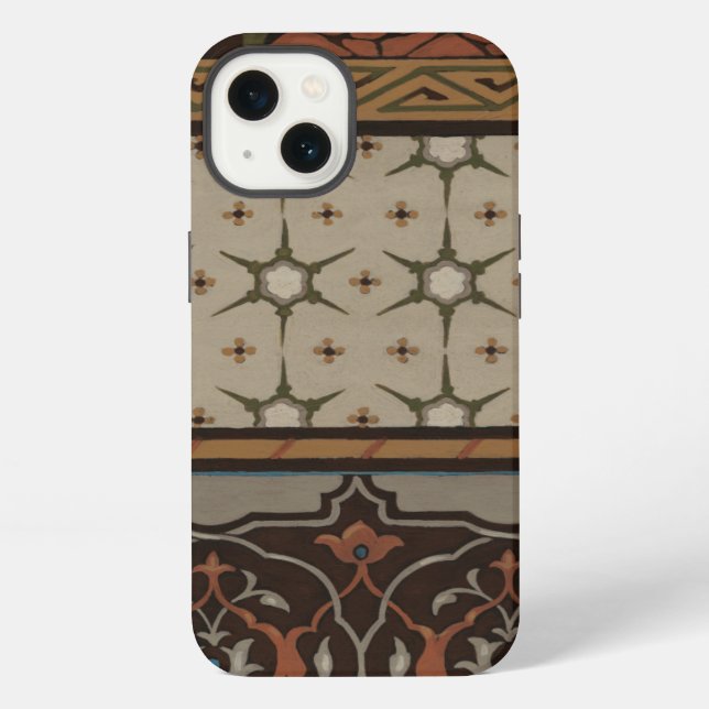 Coque iPhone Heirloom Textile with Decorative Patterns (Verso)