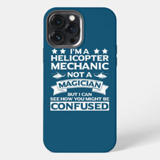 Etui iPhone 13 Pro Max Hélicoptère Mécanique Vêtements Top Drôle Mécaniqu