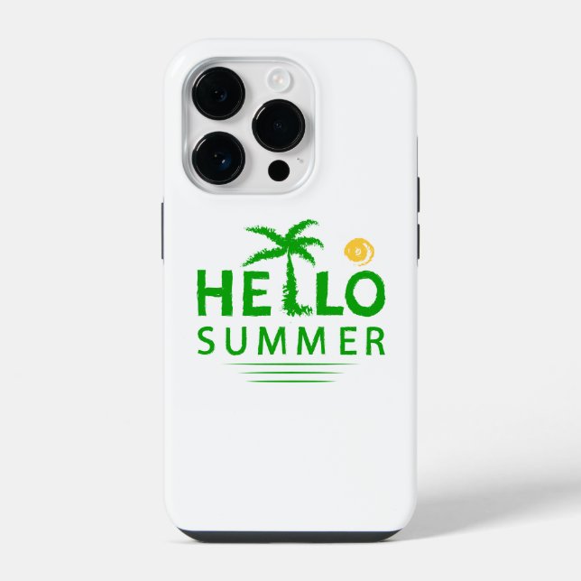 Coque iPhone Hello Summer (Verso)