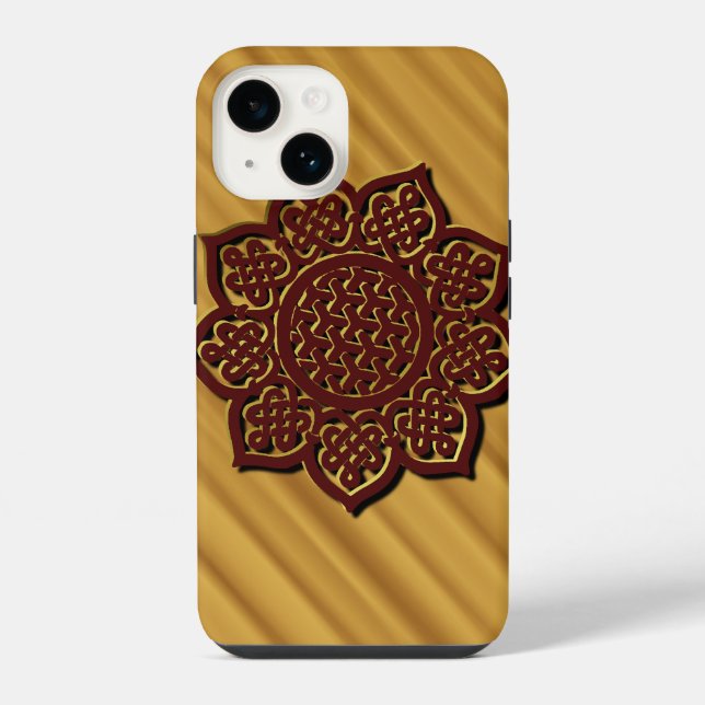 Coque iPhone Henna indien (Verso)