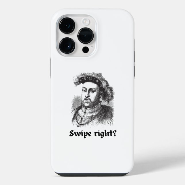 Coque iPhone Henry VIII - Swipe, n'est-ce pas ? (Verso)