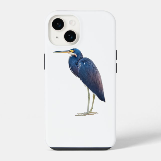 Coque iPhone Héron bleu, boîtier iPhone / iPad (Verso)