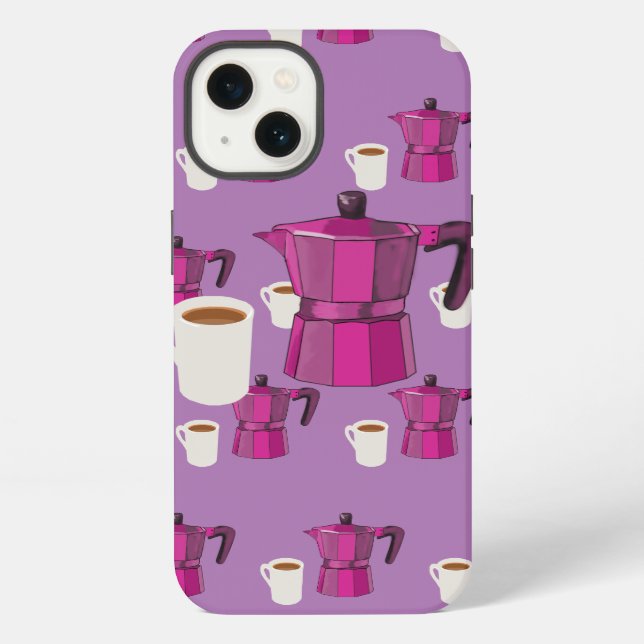 Coque iPhone Heure du café (Verso)