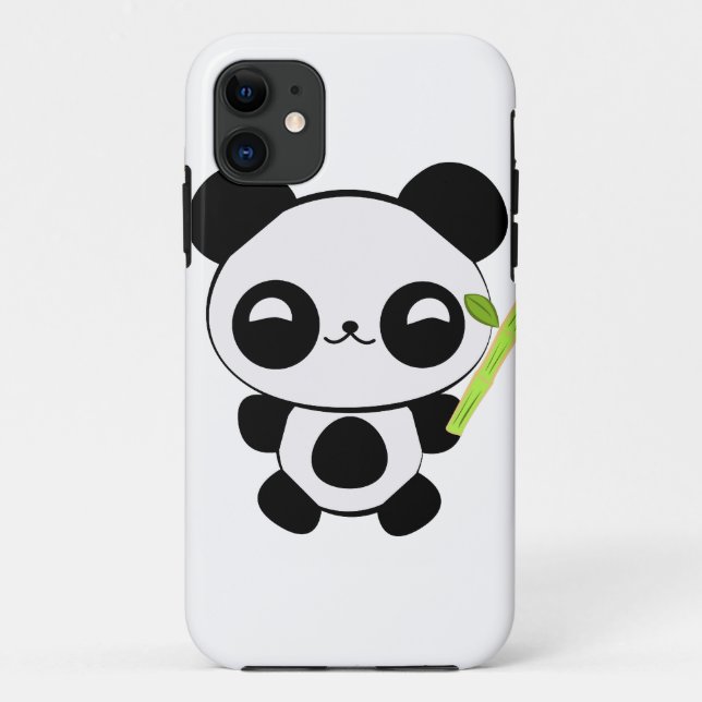 Coque iphone heureux de panda de bébé (Dos)