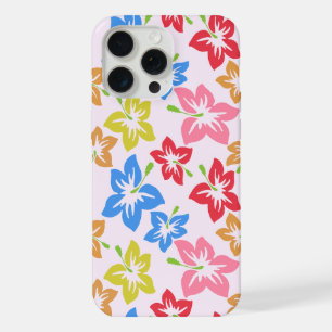 Coque iPhone 15 Pro Max Hibiscus Coloré, Motif De Fleurs