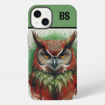 hibou en tenue de noël