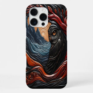 Coque iPhone 16 Pro Max Hibou et montagnes dans un paysage naturel vibrant